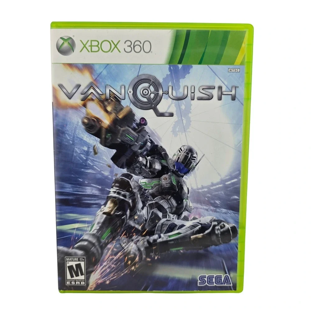 Sega Vanquish Action Sci-Fi Shooter Xbox 360 NTSC Green Good Adventure Space‎